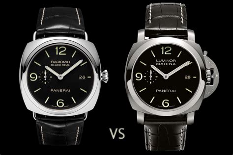 panerai radiomir vs luminor.